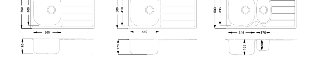 Harlyn Towan technical drawing — dimensions